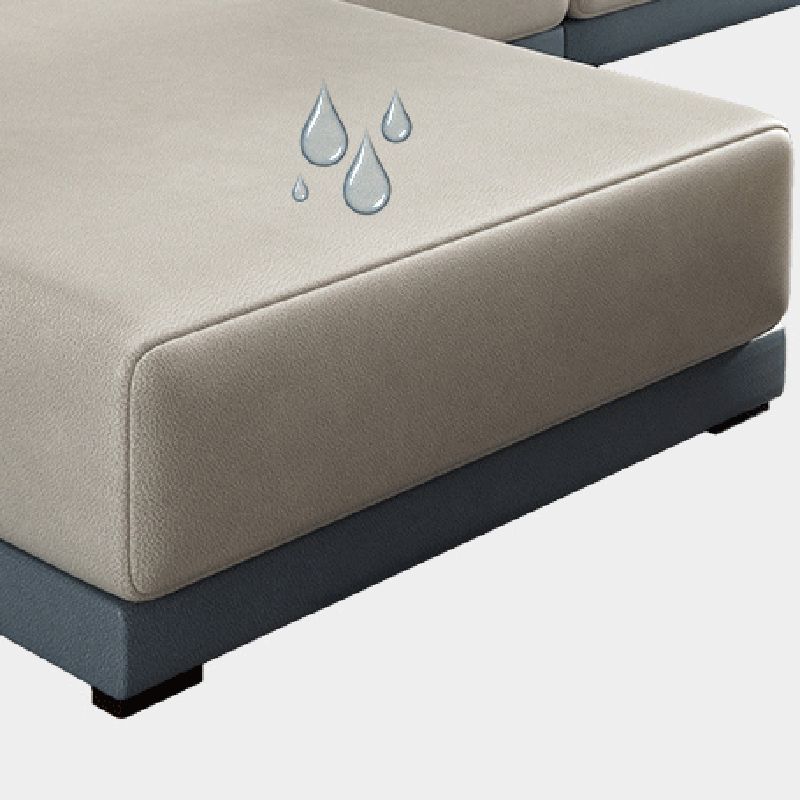 Mid Century Modern Sofa&Chaise 4-seat Pillows Sofa for Living Room Clearhalo 'furn' 'furn_sectionals' 'Furniture' 'furniture_sectionals' 'Living Room Furniture' 'Sectionals' 1200x1200_6cadf448-e264-4e91-b442-893e267ba98a