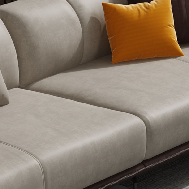 Kunstleder stationäres Sofa Smoking -Armsofa mit Bolsterkissen