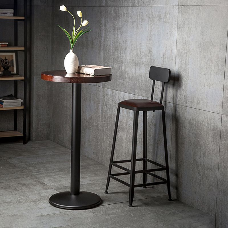 Industrial Style Square Leather Seat with Metal Legs Counter Stool for Kitchen Bar Clearhalo 'Bar Furniture' 'Bar Stools' 'bar_stools' 'furn' 'furn_bar_stools' 'furniture_bar_stools' 'Kitchen & Dining Furniture' 'kitchen&dining_furn' 'kitchen' 'kitchen_furn' Furniture' 1200x1200_6cb3ebde-cb4a-4112-a60f-f1237c29d2da