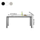 Sintered Stone Dining Table Industrial Black 4 Legs Base Rectangle Table for Home Clearhalo ' dining_table' 'Dining Tables & Seating' 'Dining Tables' 'furn' 'furn_dining_table' 'Furniture' 'furniture_dining_table' 'Kitchen & Dining Furniture' 'kitchen&dining_furn' 'kitchen' 'kitchen_dining_table' 1200x1200_6cb46481-fe45-48ea-b6e6-08c55c51037a