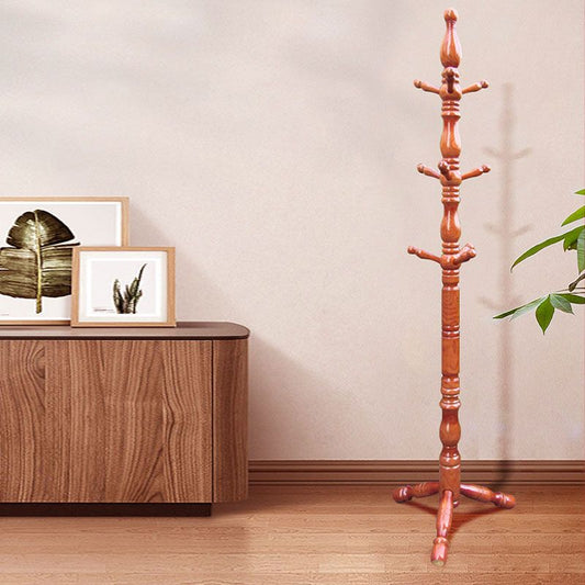 Albero di gancio in legno massiccio dell'albero di entrata moderna di metà secolo