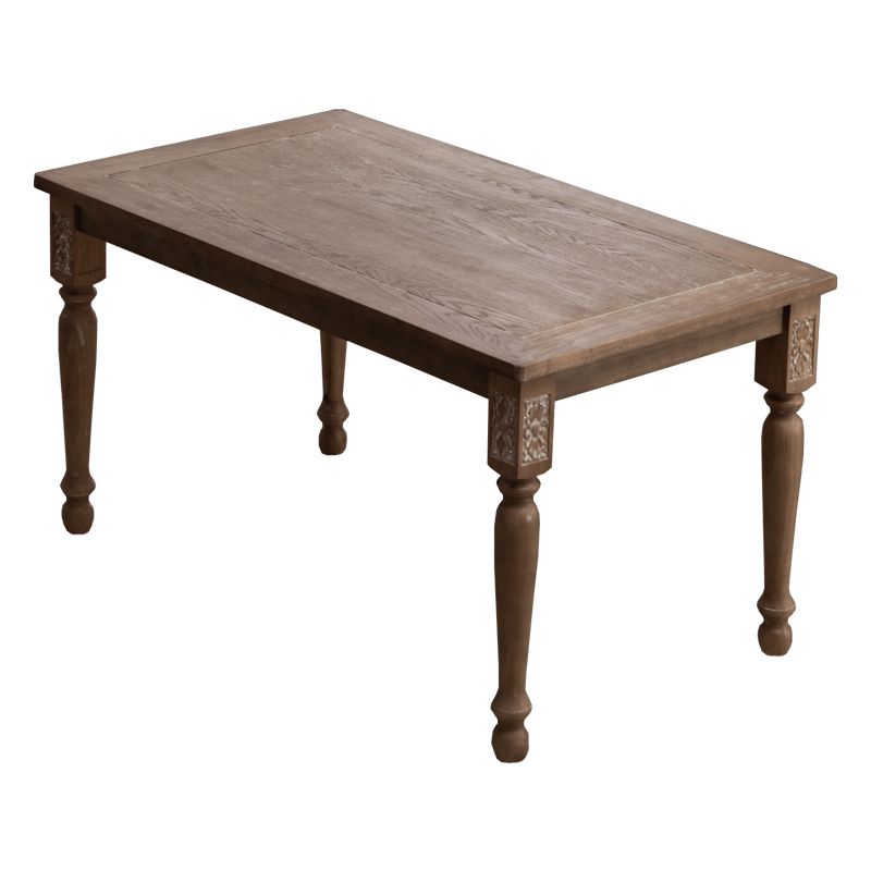 Country Solid Wood Dining Table Set with 4 Legs Base Dining Room Furniture for Home Use Clearhalo 'Dining Room Sets' 'Dining Tables & Seating' 'dining_room_set' 'furn' 'furn_dining_room_set' 'Furniture' 'furniture_dining_room_set' 'Kitchen & Dining Furniture' 'kitchen&dining_furn' 'kitchen' 1200x1200_6cb7efd4-78b1-4ccc-bbd2-10323d20c05c