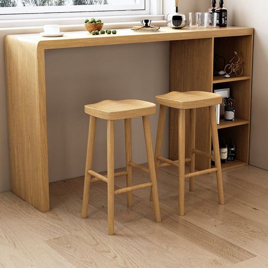 Glam Style Wooden Bar Table 1/2/3 Pieces Rectangle Bar Table Set for Home Use