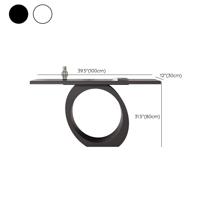 Contemporary Wooden Console Accent Table with Rectangle Top for Hall