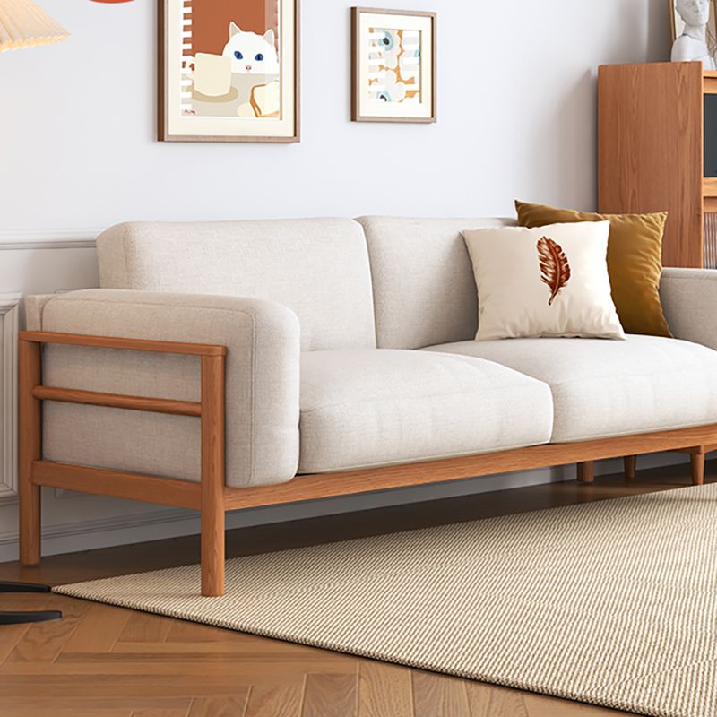 Fabric Loose Back Sofa 32.68" D x 59/66.93/78.74" W x 32.26" H Square Arm Sofa Clearhalo 'furn' 'furn_sofas' 'Furniture' 'furniture_sofas' 'kitchen' 'kitchen_sofas' 'Living Room Furniture' 'Sofa' 'sofas' 1200x1200_6cba5b54-9efc-4d47-9de3-8a9c9c6ebf5b