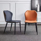 Contemporary Wingback Side Chair Matte Finish Leather Curved Chair for Brasserie Clearhalo ' kitchen&dining_furn' 'Dining Chairs' 'Dining Tables & Seating' 'dining_chair' 'furn' 'furn_dining_chair' 'Furniture' 'furniture_dining_chair' 'Kitchen & Dining Furniture' 'kitchen' 1200x1200_6cbf8f4d-9ca6-4e7e-87c2-08560b3d0fdd
