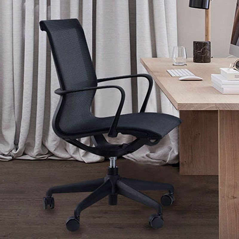 Moderner Schreibtischstuhl Mesh Computer Stuhl Mid-Back Stuhl mit Rädern/keine Räder