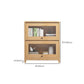 Scandinavian Closed Back Book Shelf Standard Wooden Bookcase