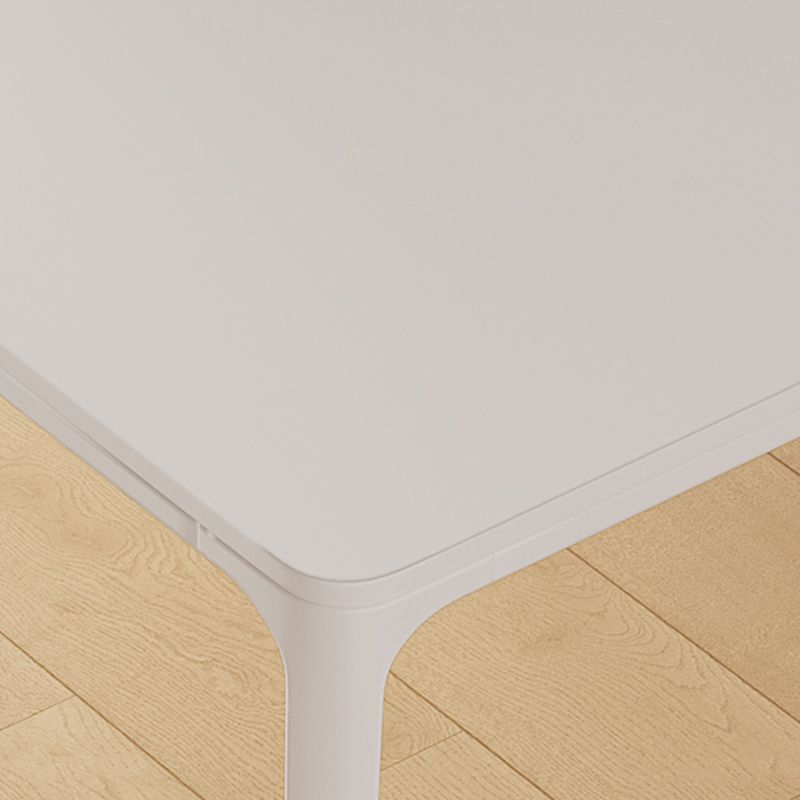 Pièces modernes 1/3/4/5/7 Pièces Table à manger Set Pierre Rectangle Meubles en blanc