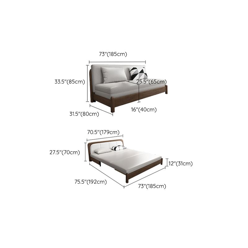 Pillow Included Sofa Futon Armless Futon Sofa Bed with Storage Clearhalo 'furn' 'furn_futons' 'Furniture' 'Futons & Daybeds' 'Futons' 'Living Room Furniture' 1200x1200_6cc21b5c-f913-47ec-900b-6c738ab428ba