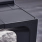 Stone Top Dining Table Rectangle Contemporary Table with 4 Legs in Black Clearhalo 'Dining Tables & Seating' 'Dining Tables' 'dining_table' 'furn' 'furn_dining_table' 'Furniture' 'furniture_dining_table' 'Kitchen & Dining Furniture' 'kitchen' 'kitchen_dining_table' 1200x1200_6cc22dda-df26-4ad0-b5bd-264021bb7e82