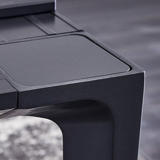 Stone Top Dining Table Rectangle Contemporary Table with 4 Legs in Black Clearhalo 'Dining Tables & Seating' 'Dining Tables' 'dining_table' 'furn' 'furn_dining_table' 'Furniture' 'furniture_dining_table' 'Kitchen & Dining Furniture' 'kitchen' 'kitchen_dining_table' 1200x1200_6cc22dda-df26-4ad0-b5bd-264021bb7e82