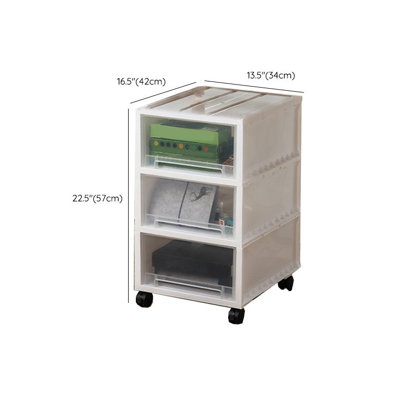 Moderna plástico de plástico móvil Archivador de archivos Cajones de almacenamiento de almacenamiento para oficina