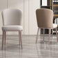 Chaise de salle à manger contemporaine en métal, meubles Parsons en finition mate pour la maison