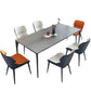 Sintered Stone Dining Table Industrial Style 4 Legs Table for Dining Room Clearhalo ' dining_table' 'Dining Tables & Seating' 'Dining Tables' 'furn' 'furn_dining_table' 'Furniture' 'furniture_dining_table' 'Kitchen & Dining Furniture' 'kitchen&dining_furn' 'kitchen' 'kitchen_dining_table' 1200x1200_6cc27ecc-27e7-4237-a292-05c2508e0015