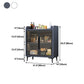 Glam Style Sideboard Engineered Wood Storage Dining Sideboard with Glass Door