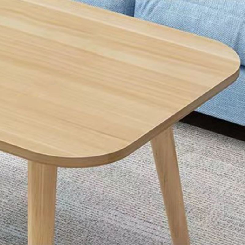 Contemporary Wooden Coffee Table with 4 Natural Legs and Rectangle Top Clearhalo 'Coffee & Accent Tables' 'Coffee Tables' 'coffee_tables' 'furn' 'furn_coffee_tables' 'Furniture' 'Living Room Furniture' 1200x1200_6cc39f6c-31f0-4f43-9708-d0d9463534a8