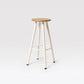 Modern Round Bar & Counter Stool Dining Room Footrest Wood Counter-height Stool