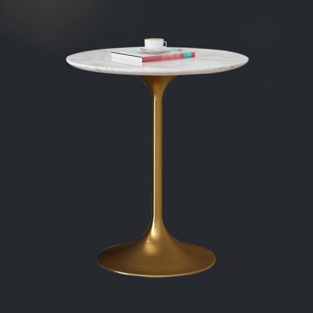 Round Tulip Base Dining Table Traditional Luxury Stone Furniture for Dining Room Clearhalo ' dining_table' 'Dining Tables & Seating' 'Dining Tables' 'furn' 'furn_dining_table' 'Furniture' 'furniture_dining_table' 'Kitchen & Dining Furniture' 'kitchen&dining_furn' 'kitchen' 'kitchen_dining_table' 1200x1200_6cc4a2e3-07c8-408b-b2a8-29941b53c7d1