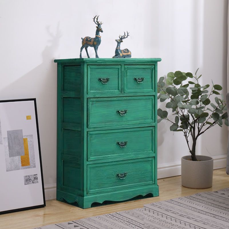Coastal Storage Chest Solid Wood Dresser with 6/5 Drawers , 11.7 Inch W Clearhalo 'Bedroom Furniture' 'Dressers & Chests' 'dressers_chests' 'furn' 'furn_dressers_chests' 'Furniture' 1200x1200_6cc5145f-81fc-4d23-9fac-511421ff4fcb