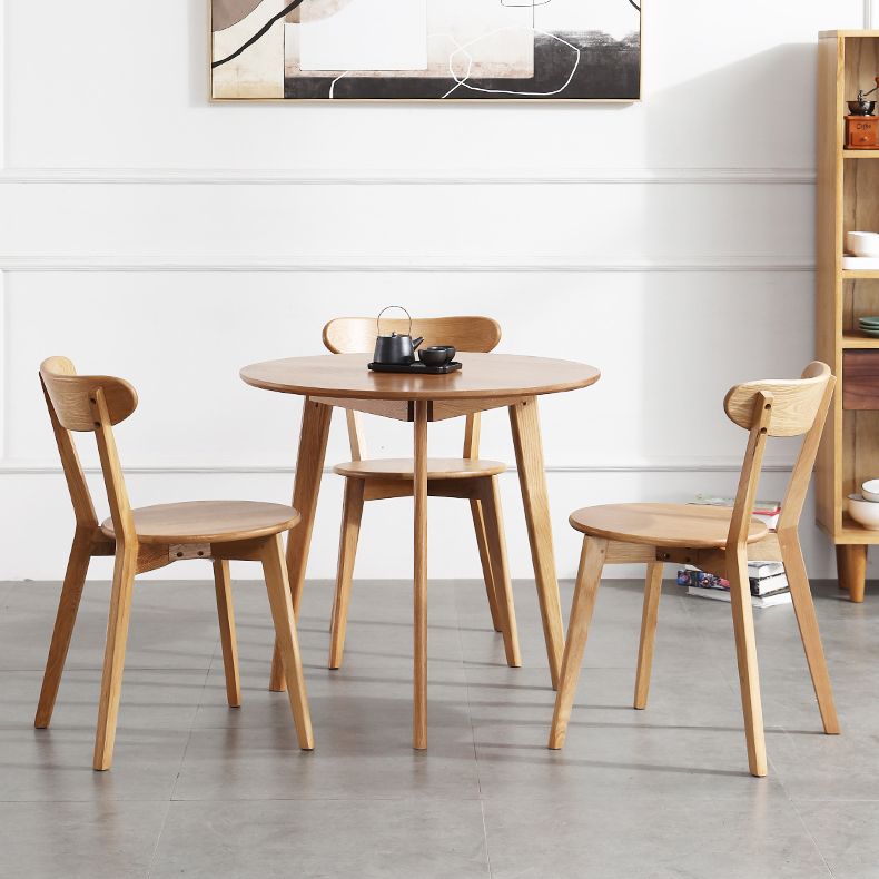 Contemporary Dining Armless Chair Matte Finish Solid Wood Open Back Chair Clearhalo ' kitchen&dining_furn' 'Dining Chairs' 'Dining Tables & Seating' 'dining_chair' 'Furniture' 'furniture_dining_chair' 'Kitchen & Dining Furniture' 'kitchen' 1200x1200_6cc51731-c29a-4189-a83a-9de4e04fcb0c