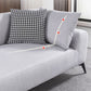 Nordic Style Chaise Solid Color Chaise Lounge Chair with Recessed Arms