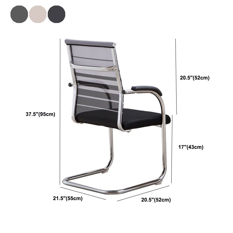 Hedendaagse PU -computerstoel Black Back Office Star Desk -stoel