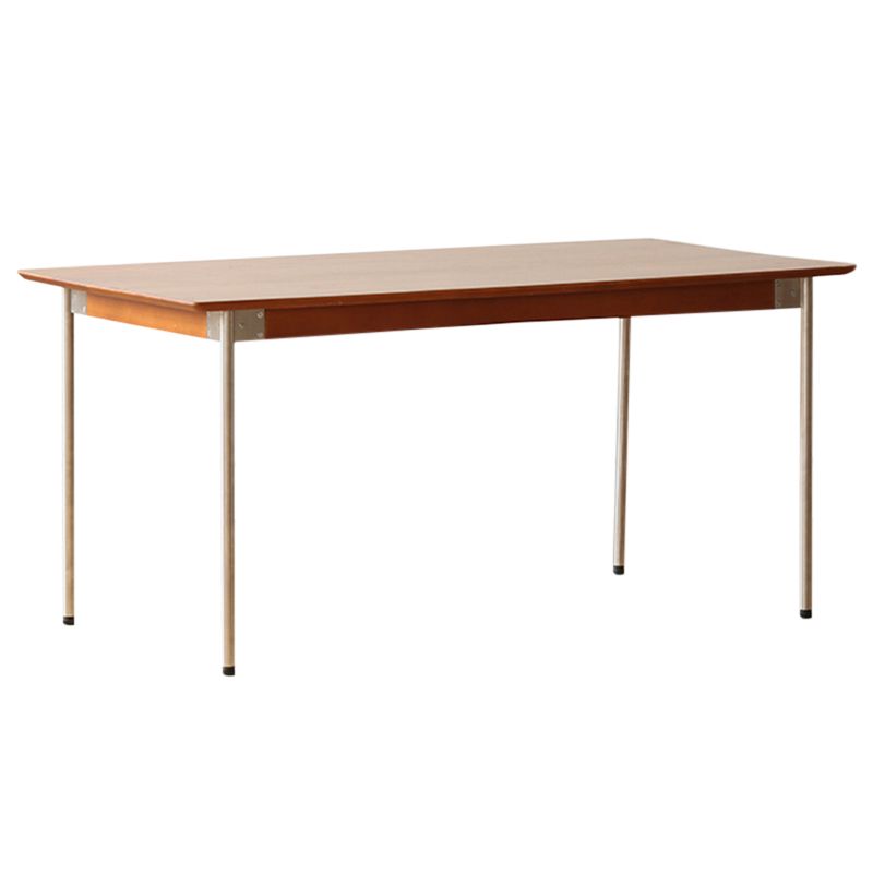 Modern Rectangle Dining Table with Stainless Steel Leg for Living Room Clearhalo 'Dining Tables & Seating' 'Dining Tables' 'dining_table' 'furn' 'furn_dining_table' 'Furniture' 'Kitchen & Dining Furniture' 1200x1200_6cc8f307-61a2-4d42-919d-7b084c6b26d1