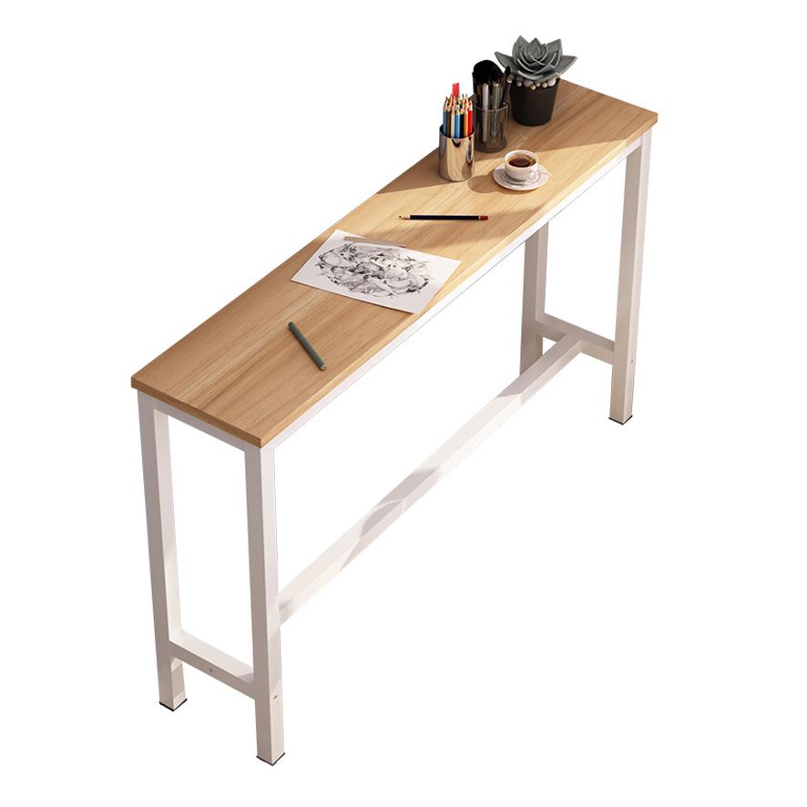 Rectangle Bar Table Contemporary Bar Table with Trestle Base Clearhalo 'Bar Furniture' 'Bar Tables' 'bar_tables' 'furn' 'furn_bar_tables' 'Furniture' 'furniture_bar_tables' 'Kitchen & Dining Furniture' 1200x1200_6ccb80a2-9837-4fba-a720-a7d2afb926df
