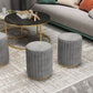 Glam Velvet Pouf Chair Tear Resistant Cylinder Shape Gold Base Ottoman Stool Clearhalo 'furn' 'furn_ottomans_poufs' 'Furniture' 'Living Room Furniture' 'Ottomans & Poufs' 'ottomans_poufs' 1200x1200_6cd1b136-a287-45f2-81ca-de7a01821c2d
