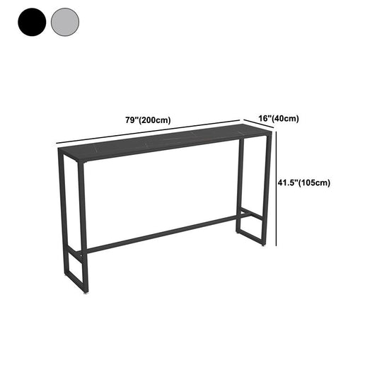Tavolo da barra in pietra tavolo da tavolo da rettangolo rettangolo industriale