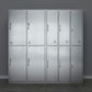 Silver Wardrobe Armoire Industrial Steel Wardrobe Closet with Lock