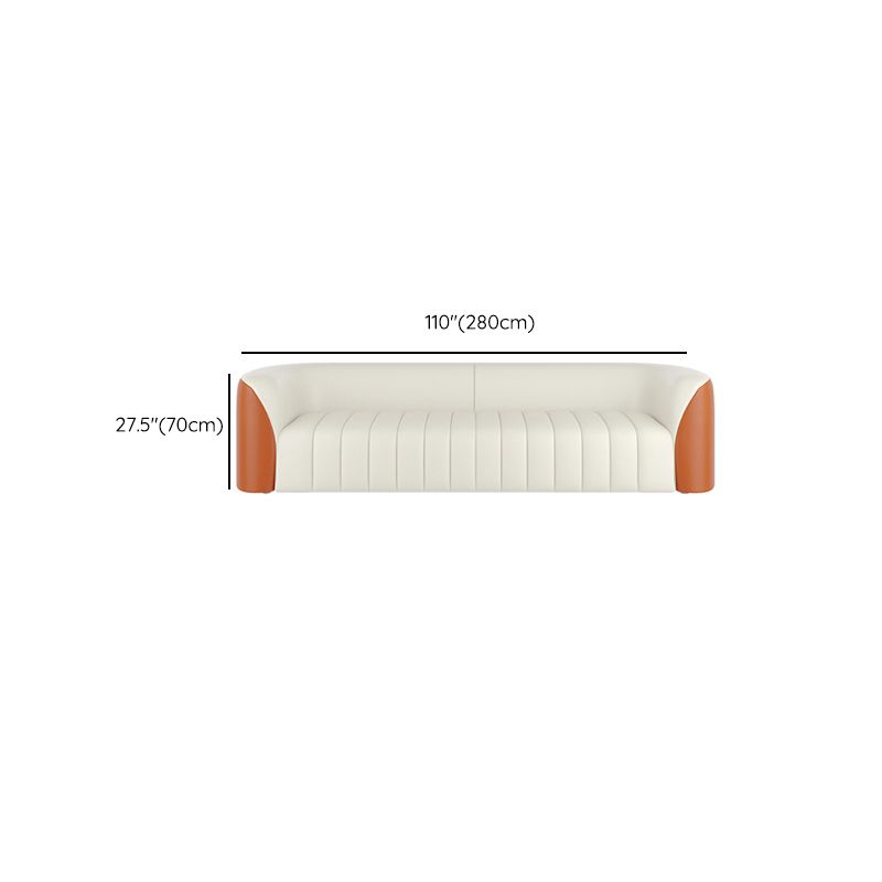 White Durable Sectional Sofas Solid Wood Sofa for Living Room Clearhalo 'furn' 'furn_sectionals' 'Furniture' 'Living Room Furniture' 'Sectionals' 1200x1200_6cda213e-c4d6-4c7e-a757-5777cb0d22f5