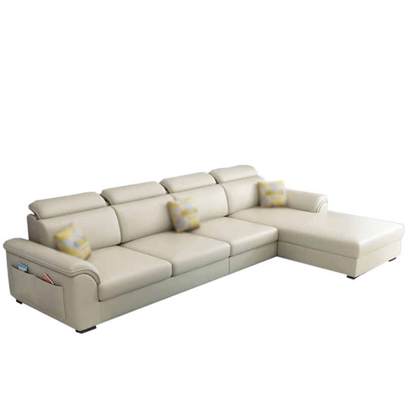 108.26" L x 62.99" W x 31.49" H Sofa Upholstered Arm Sectional with Pillowed Back Cushions Clearhalo 'furn' 'furn_sectionals' 'Furniture' 'furniture_sectionals' 'kitchen' 'kitchen_sectionals' 'Living Room Furniture' 'Sectionals' 1200x1200_6cdaded4-343b-458e-959c-64d189c14b07