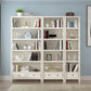 Wooden Standard Bookshelf Contemporary Closed Back Bookcase with Drawers