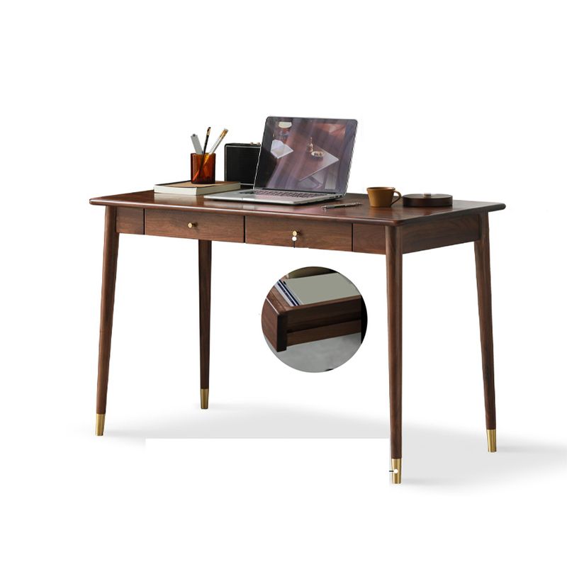 Bedroom Office Desk Solid Wood Legs Parsons Writing Desk with Drawer Clearhalo 'furn' 'furn_office_desk' 'Furniture' 'Office Desks' 'Office Furniture' 'office_desk' 1200x1200_6cdc5c1a-bf11-445f-bb23-9d799051e6ff