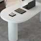 Scrivania in bianco e nero Scrivania da ufficio in legno di frassino industriale