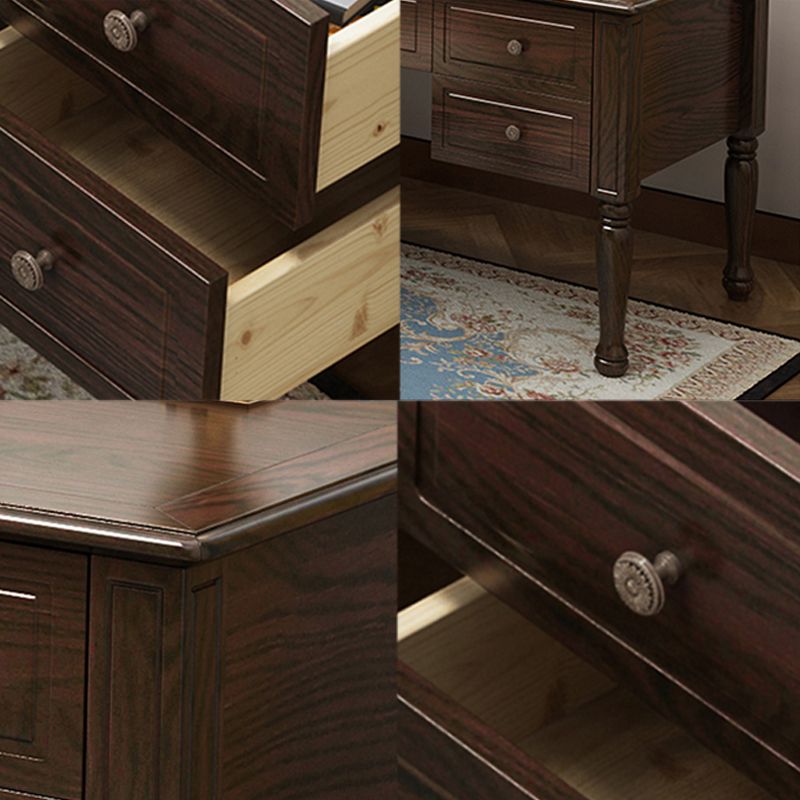 Bureau de bureau en bois de style contemporain Desk de forme de forme rectangulaire avec 4 jambes pour la maison