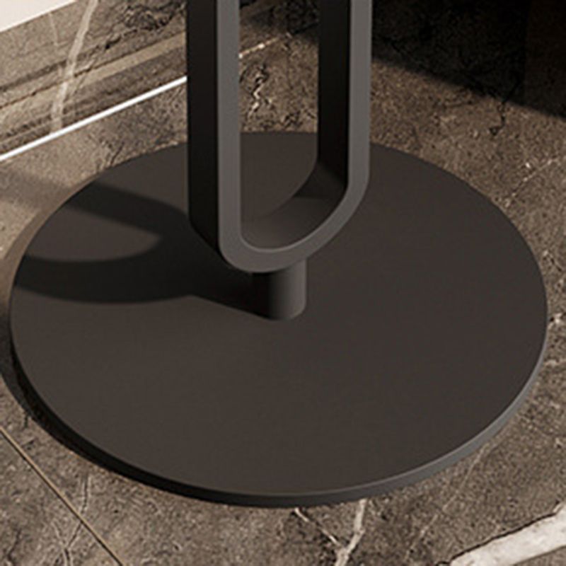 Modern Style Iron Material Base Rock Plate Table Round Side Table Clearhalo 'Coffee & Accent Tables' 'End & Side Tables' 'end_side_tables' 'furn' 'furn_end_side_tables' 'Furniture' 'Living Room Furniture' 1200x1200_6cdf6543-ff50-4ba7-a9da-6bb82085dc7b