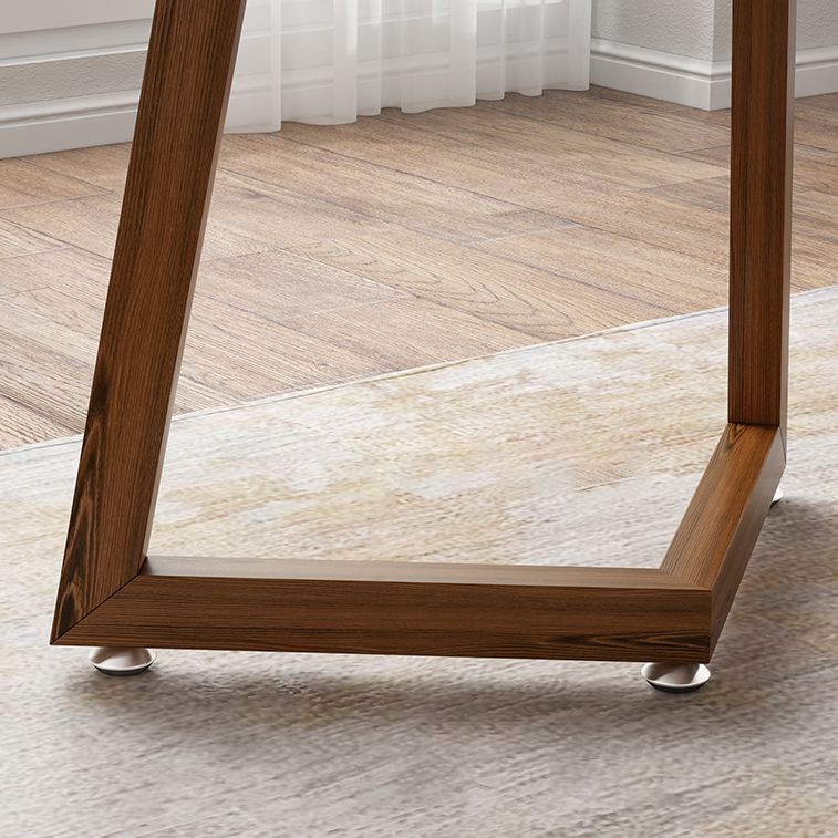 Modern MDF Rectangle Shape Dining Set Kitchen Standard Dining Set with Double Pedestal Base Clearhalo 'Dining Room Sets' 'Dining Tables & Seating' 'dining_room_set' 'furn' 'furn_dining_room_set' 'Furniture' 'furniture_dining_room_set' 'Kitchen & Dining Furniture' 'kitchen&dining_furn' 'kitchen' 1200x1200_6cdf6f8c-e53d-4534-b4de-a3fca359d5ef