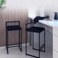 Modern Backrest Counter Stool Iron Kitchen Bar Stool with Velvet Cushion and Pedal Clearhalo 'Bar Furniture' 'Bar Stools' 'bar_stools' 'furn' 'furn_bar_stools' 'Furniture' 'furniture_bar_stools' 'Kitchen & Dining Furniture' 1200x1200_6ce1777e-9004-4f4b-9d33-075dfaef4eba