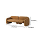 Sofá de lana de brazo inclinado Modern 31.5 "H Sofá de sala de estar en marrón