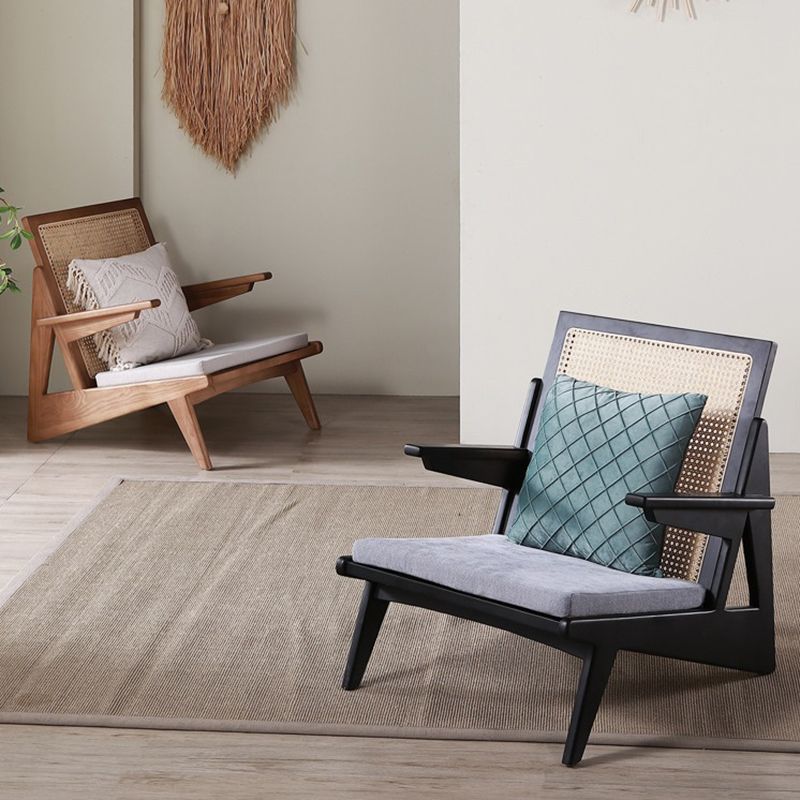 Industrial Accent Armchair Solid Wood Frame No Distressing Living Room Arm Chair Clearhalo 'Accent Chairs' 'accent_chairs' 'Chairs & Seating' 'furn' 'furn_accent_chairs' 'Furniture' 'Living Room Furniture' 1200x1200_6ce3de80-dbc5-48b2-b625-a994c907c2ff