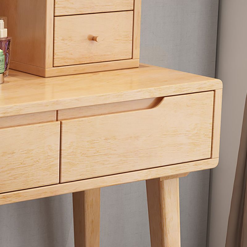 4 laden ijdelheid set 15,74 "brede massief houten make-up ijdelheid met ontlasting