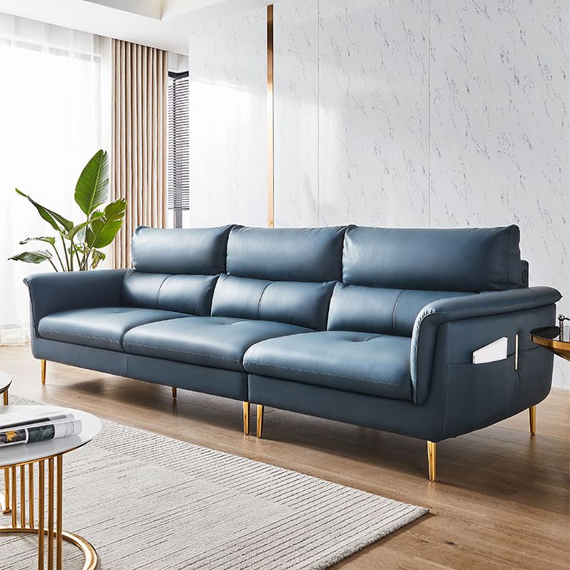 Divano con soggiorno contemporaneo in pelle vera in pelle vera e propria