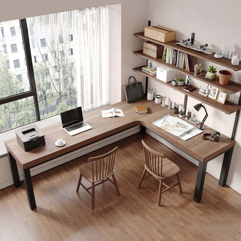 Scrivania da 29,25 pollici H Distano da scrittura contemporanea in legno massiccio