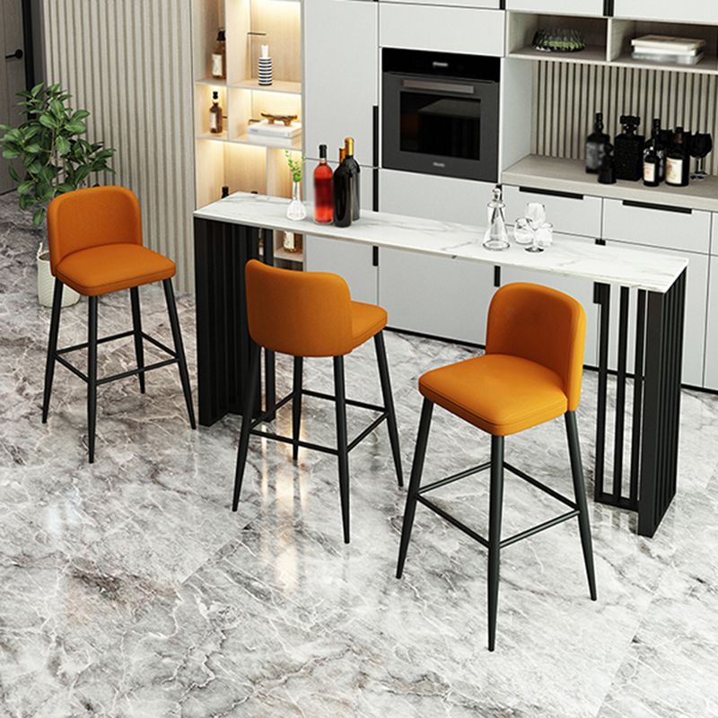 Industrial Stone Cocktail Bar Table Rectangle Double Pedestal Pub Height Dining Table Clearhalo 'Bar Furniture' 'Bar Tables' 'bar_tables' 'furn' 'furn_bar_tables' 'Furniture' 'Kitchen & Dining Furniture' 1200x1200_6ce69b36-8125-4b6e-a5a6-6dd65e44e3eb