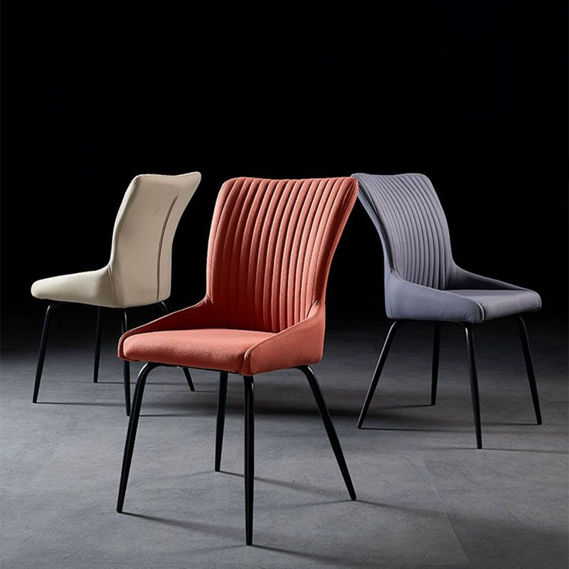 Braccio industriale Solid posteriore da pranzo sedia in tessuto da pranzo sedia