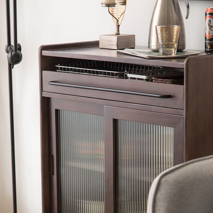 Modern Wood 36"H Sideboard Buffet Door Dining Room Buffet Server with Sliding Doors Clearhalo 'buffet_sideboard' 'Buffets & Sideboards' 'furn' 'furn_buffet_sideboard' 'Furniture' 'Kitchen & Dining Furniture' 1200x1200_6ce8076e-5d41-4668-838f-b0542b111058