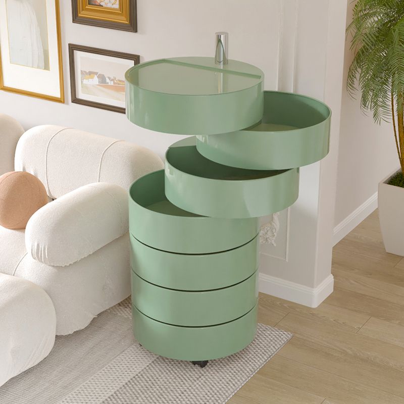 Modern acryl nachtkastje multi-level opslag accenttafel nachtkastje voor woonkamer